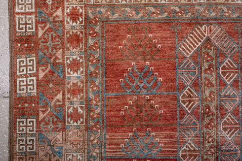 Antique Afghan Area Rug (4' x 7')
